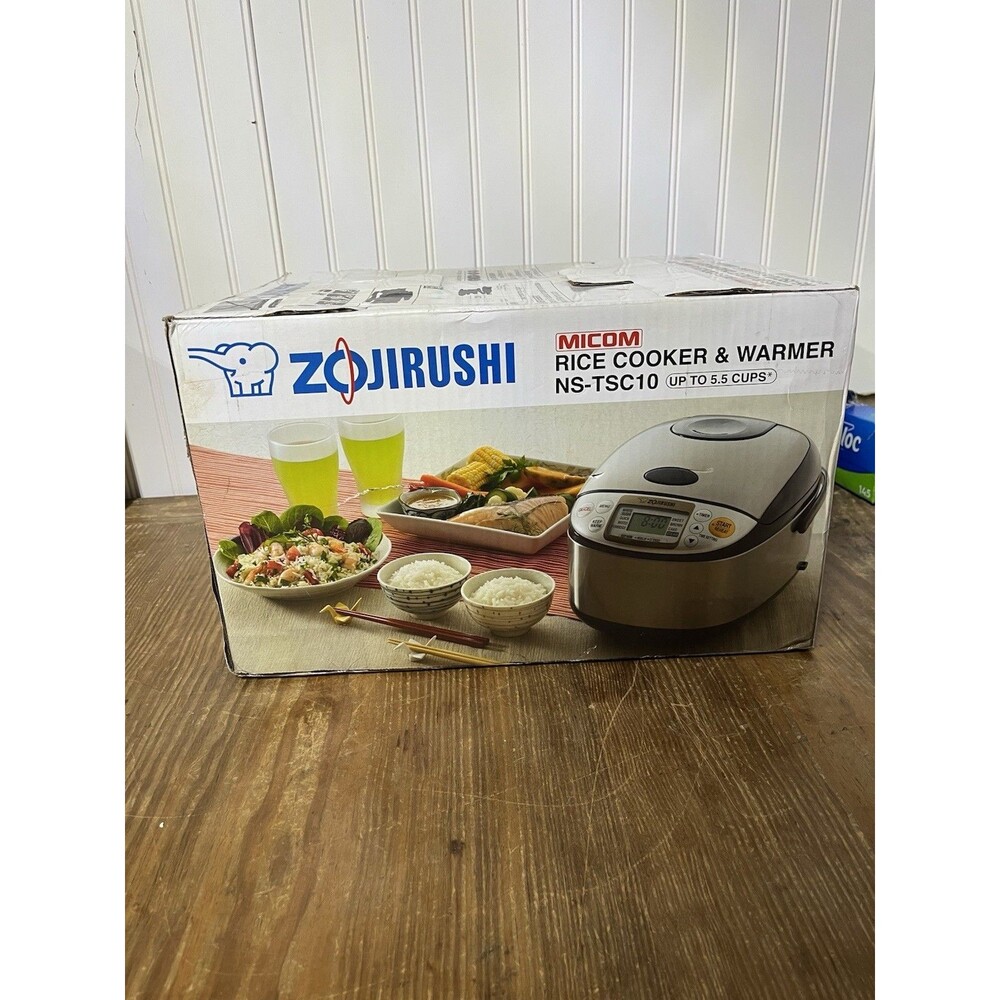 Zojirushi NS-TSC10 5-1/2-Cup (Uncooked) Micom Rice Cooker and Warmer SEALED! NEW
